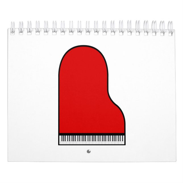 Red Grand Piano Kalender (Titelbild)