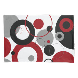 Red, Gray and Black Dots Kissenbezug