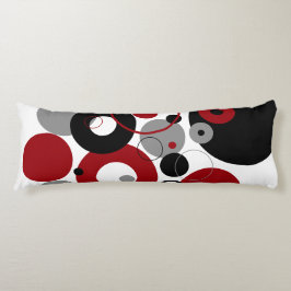 Red, Gray and Black Dots Seitenschläferkissen