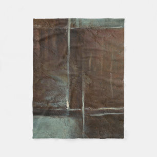 Red & Gray Brick Wall Fleecedecke