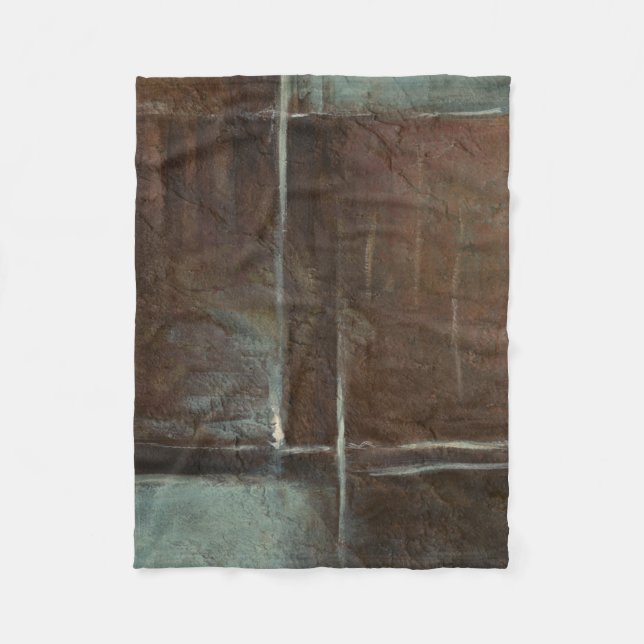 Red & Gray Brick Wall Fleecedecke (Vorderseite)