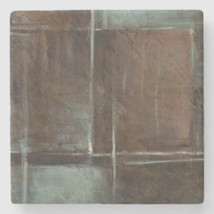 Red & Gray Brick Wall Steinuntersetzer