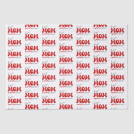 Red Gray Niedlich Best Mama jemals Seidenpapier