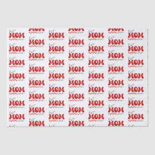 Red Gray Niedlich Best Mama jemals Seidenpapier