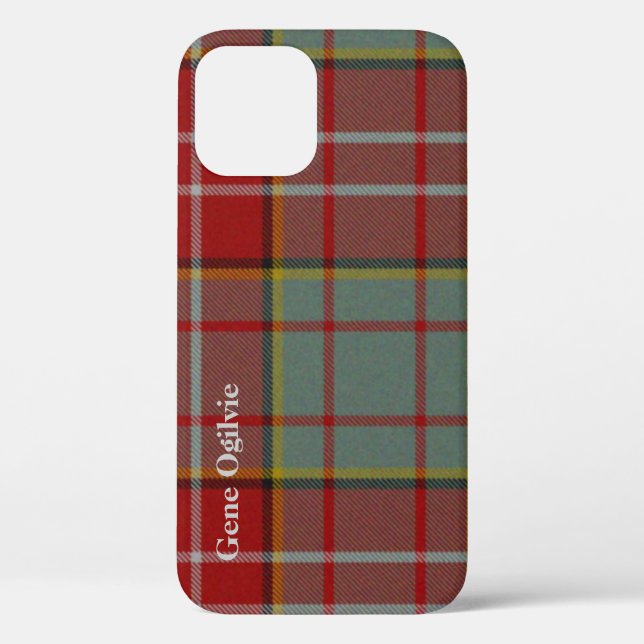 Red & Gray Ogilvie Tartan Kariert Case-Mate iPhone Hülle (Rückseite)