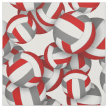 red gray team colors volleyballs scalable pattern