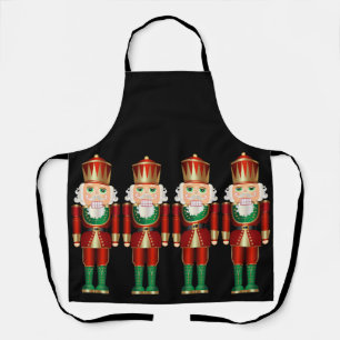 Red Green and Gold Nutcrackers Schürze
