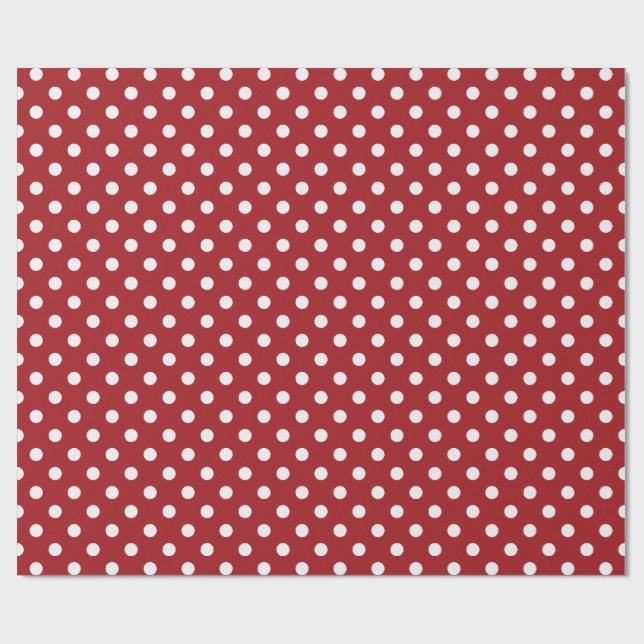 Red , Green, and White Snowflake Lane Christmas Geschenkpapier (Flach)