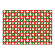 Red & Green Baseball & Santa Matching Weihnachten