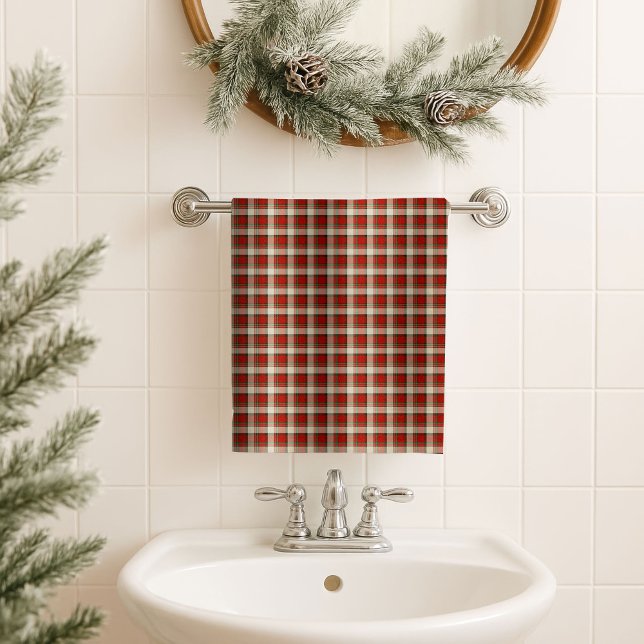Red Green Bath Towel Timeless Holiday Gift Accent Badhandtuch Set (Red Green Bath Towel Timeless Holiday Gift Accent)