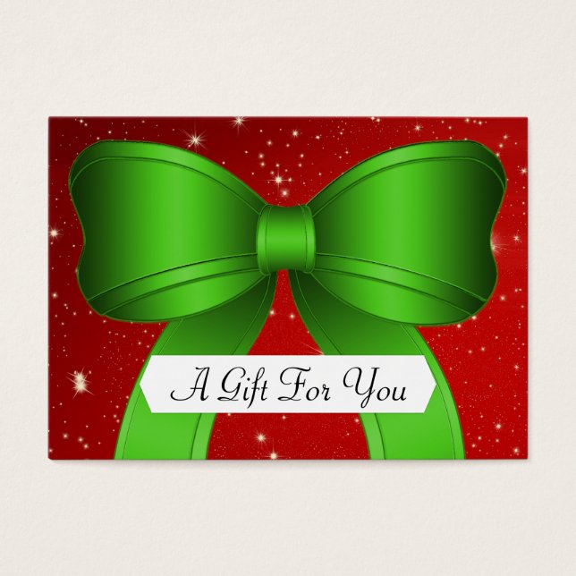 Red Green Big Bow Geschenkgutscheine (Vorderseite)