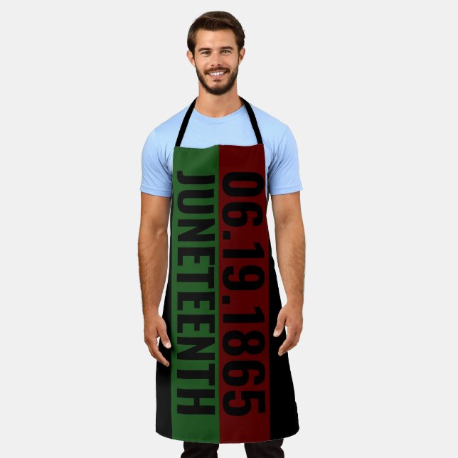 Red Green Black Pan African 19. Juni 19. Juni Schürze (Getragen)