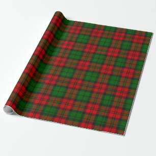 Red Green Blackwatch Campbell Tartan Kariert Geschenkpapier