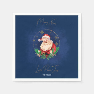Red Green Blue Elegant Vintag Frohe Weihnachten Serviette
