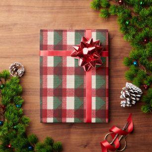 Red Green Buffalo Karierte Weihnachten Geschenkpapier
