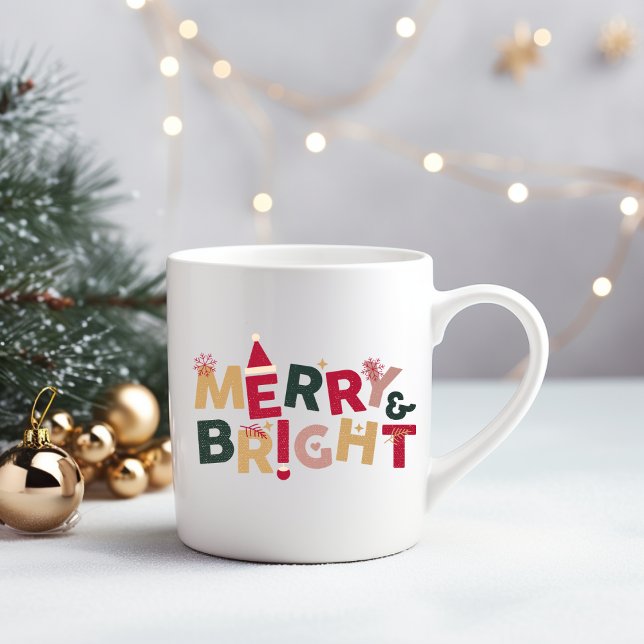 Red Green Cheerful and Shiny Christmas Coffee Mug Kaffeetasse (Von Creator hochgeladen)