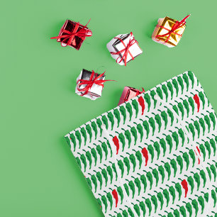 Red & Green Chile Pepper-Muster Mittlere Geschenktüte