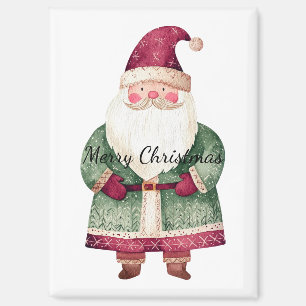 Red Green Christmas Santa Claus Magnet