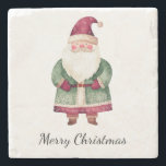 Red Green Christmas Santa Claus Steinuntersetzer<br><div class="desc">Red Green Christmas Santa Claus</div>