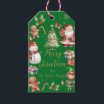 Red Green Christmas Santa Elf Snowman Gingerbrot Geschenkanhänger<br><div class="desc">Weihnachtsgeschenk-Tag. Doppelseitig. Personalisieren Sie es mit Ihrer eigenen Formulierung. c) Somerset Fine Paperie</div>