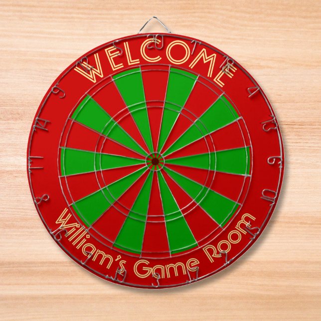 Red Green Custom Metal Cage House Party Dartscheibe (Christmas Red Green Custom Metal Cage House Party Dart Board)