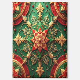 Red Green Decorative Christmas Holiday Magnet