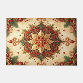 Red Green Decorative Holiday Doormat Fußmatte