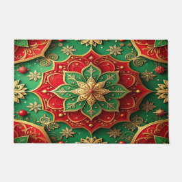 Red Green Decorative Holiday Doormat Fußmatte