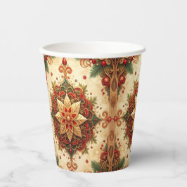 Red Green Decorative Holiday Paper Cups Pappbecher