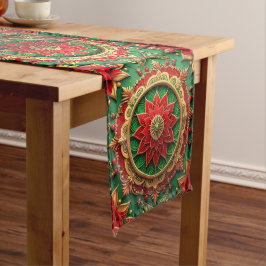 Red Green Decorative Holiday Table Runner Mittelgroßer Tischläufer