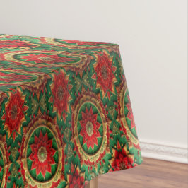 Red Green Decorative Holiday Tablecloth Tischdecke