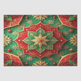 Red Green Decorative Holiday Tissue Paper Seidenpapier