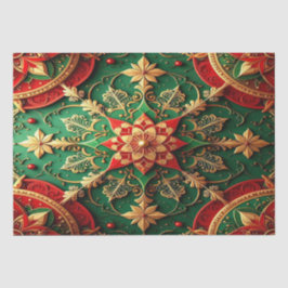 Red Green Decorative Holiday Tissue Paper Seidenpapier
