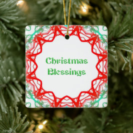 Red Green Design Gerahmt Keramikornament