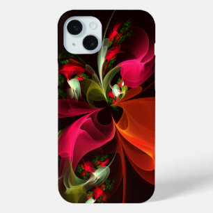 Red Green Floral Modern Abstrakt Art Pattern #02 Case-Mate iPhone Hülle