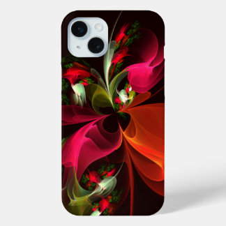 Red Green Floral Modern Abstrakt Art Pattern #02 Case-Mate iPhone Hülle