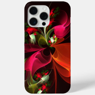 Red Green Floral Modern Abstrakt Art Pattern #02 Case-Mate iPhone Hülle