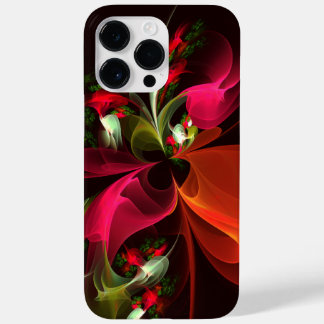 Red Green Floral Modern Abstrakt Art Pattern #02 Case-Mate iPhone 14 Pro Max Hülle