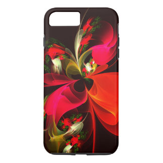 Red Green Floral Modern Abstrakt Art Pattern #02 Case-Mate iPhone Hülle