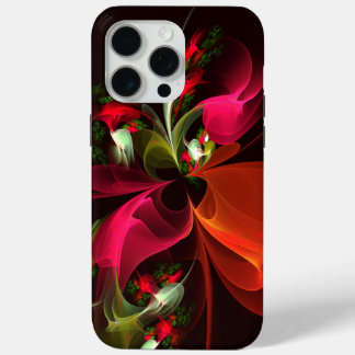 Red Green Floral Modern Abstrakt Art Pattern #02 Case-Mate iPhone Hülle
