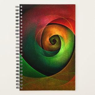 Red Green Floral Modernes Abstraktes Kunstmuster # Planer