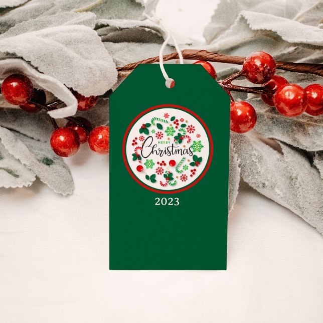 Red Green frohe Weihnachtsfeier Geschenkanhänger (Von Creator hochgeladen)
