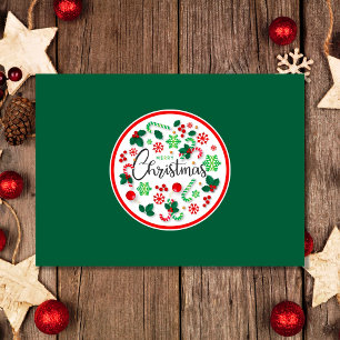 Red Green frohe Weihnachtsfeier Karte