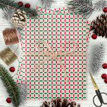Red Green Geometric Christmas Red mit Caramel Piec Geschenkpapier Set<br><div class="desc">Alle drei Papierblätter sind geometrisch rote und grüne Ovale auf einem cremefarbenen Hintergrund mit (Imitate) karamellfarbenem Terrazzo. Auch in Rollen erhältlich: https://www.zazzle.com/z/syppbuh3?rf=238986706153284958</div>