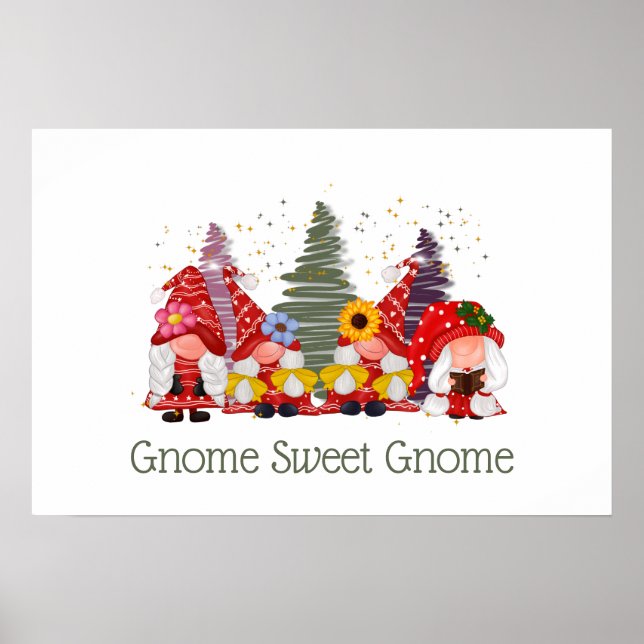 Red Green Gnomes Elf Gnome Sweet Gnome Poster (Vorne)