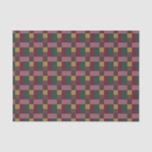 Red Green Gold Pink Brown Color Block