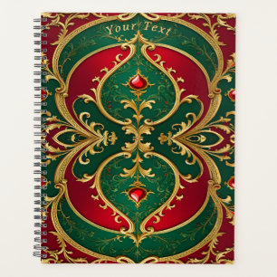Red Green Gold Weihnachtsfeiertag Planer