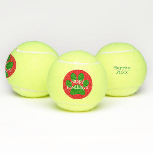 Red Green Happy Feiertage Weihnachten Weihnachten  Tennisbälle