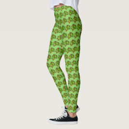 Red Green Holly Leaf Weihnachtskeks Weihnachten We Leggings