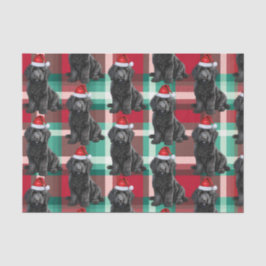 Red Green Kariert Labradoodle Dog Weihnachtsfeiert Seidenpapier